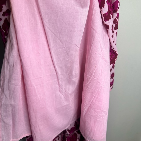 NWT Maisie Women's Pink Floral Sleeveless Halter Maxi Dress Lined Size M - Picture 8 of 9